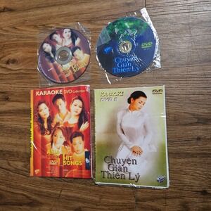 Lot of 2 Vietnamese Karaoke DVDs Asia Number 1 Hit Songs Chuyen Gian Thien Ly